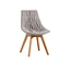 fabric with wood chair